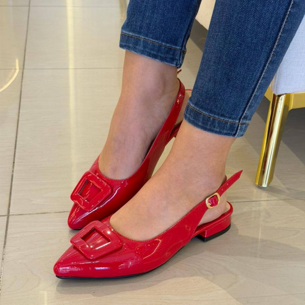 Tacón Cuadrado Bajo Charol® 2 cm