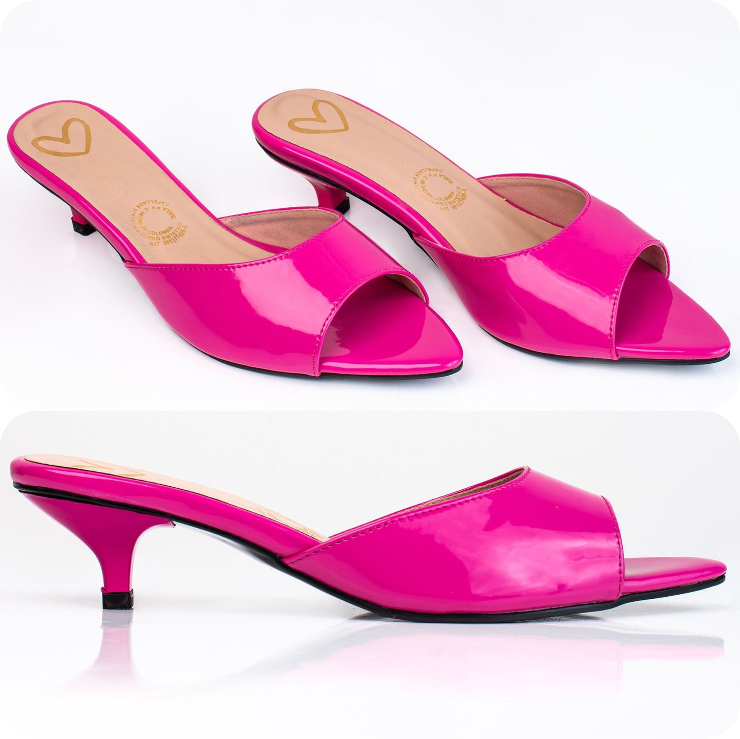 Tacón Bajo Charol® 2 cm