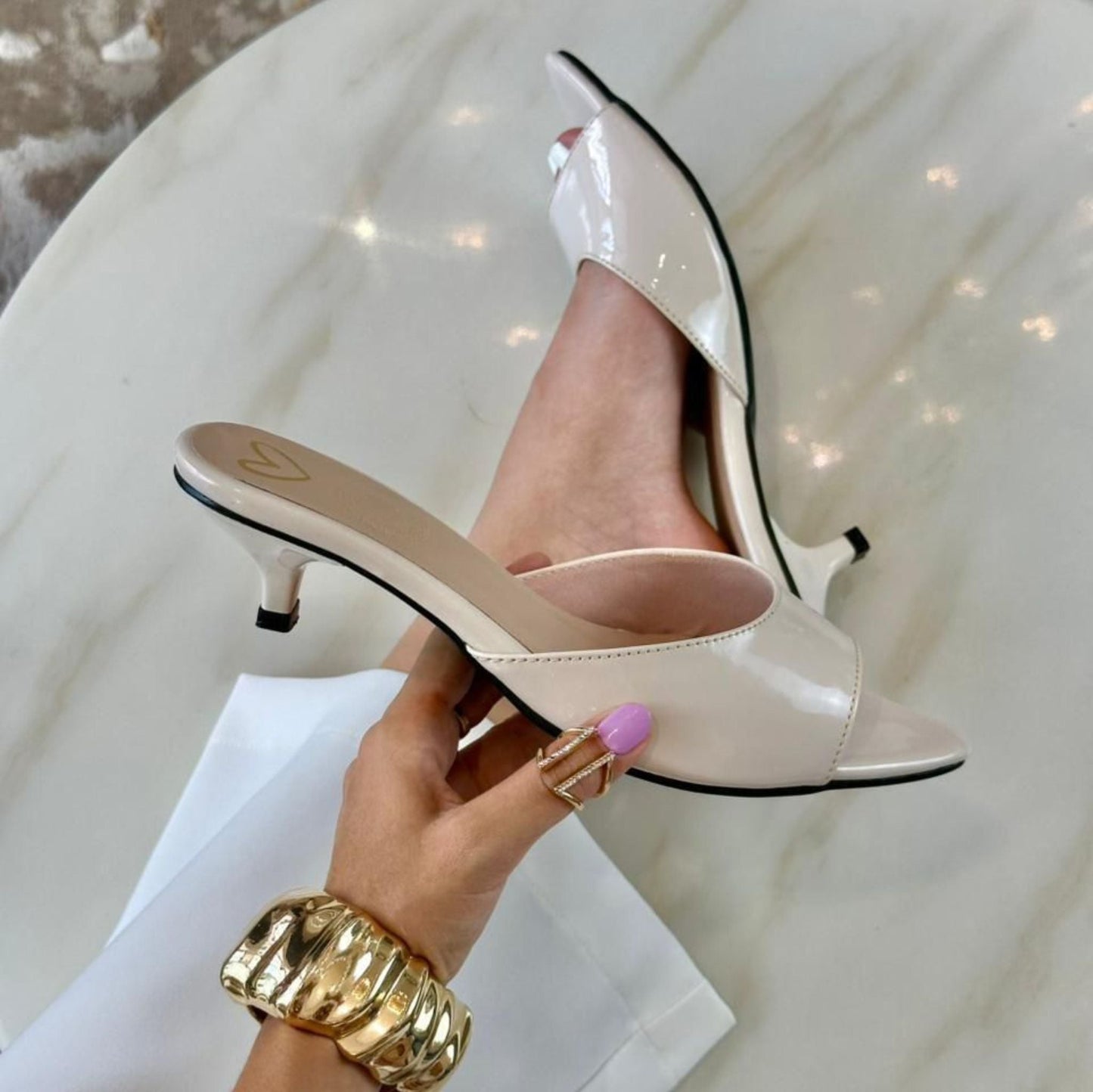 Tacón Bajo Charol® 2 cm