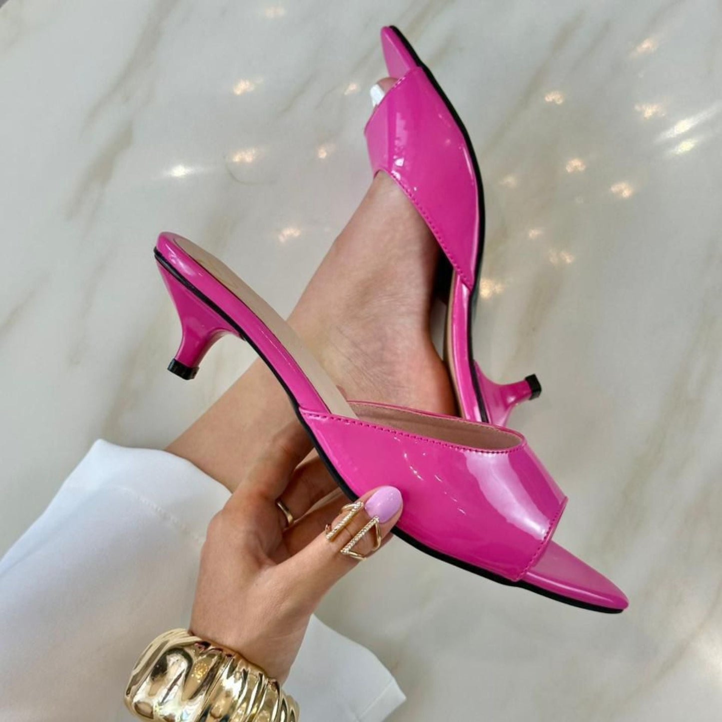 Tacón Bajo Charol® 2 cm