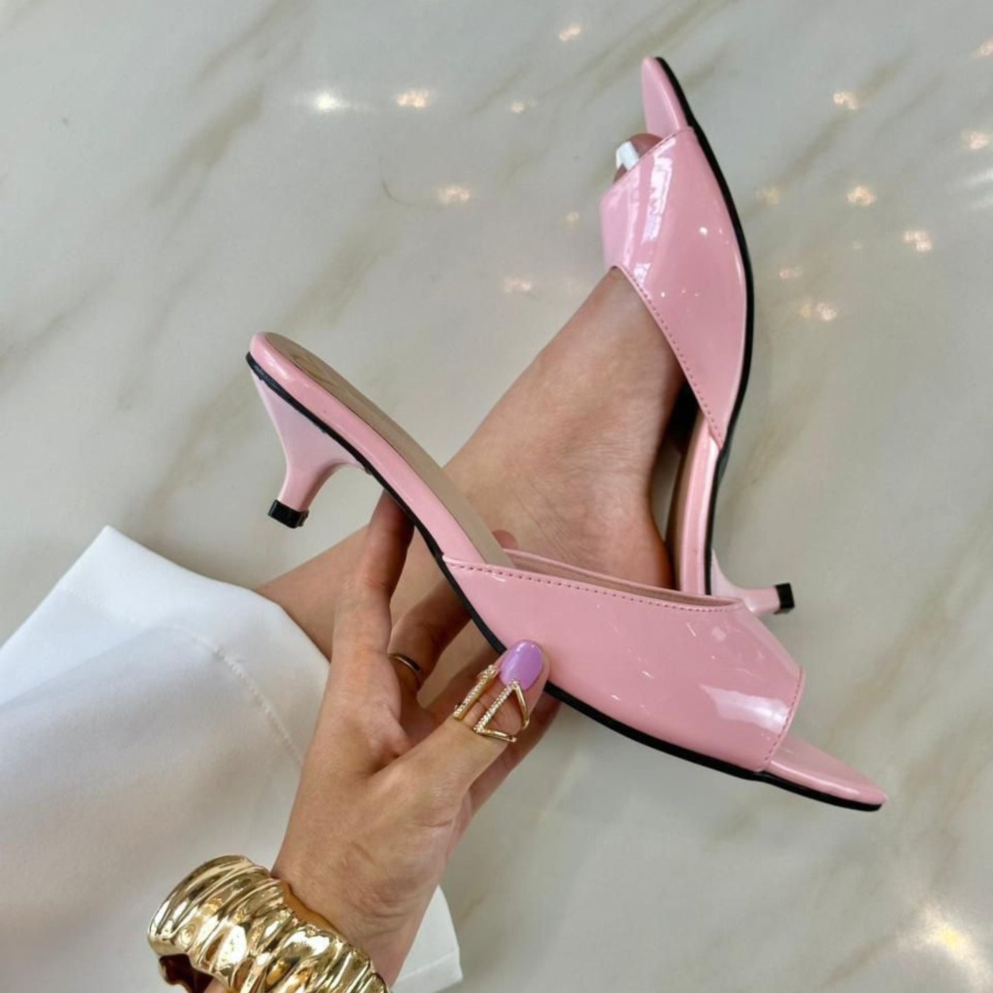 Tacón Bajo Charol® 2 cm