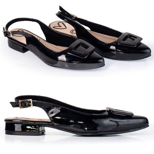 Tacón Cuadrado Bajo Charol® 2 cm