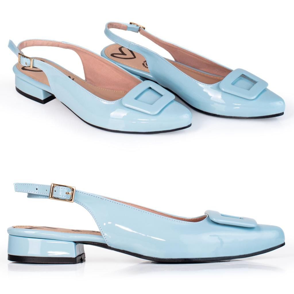 Tacón Cuadrado Bajo Charol® 2 cm