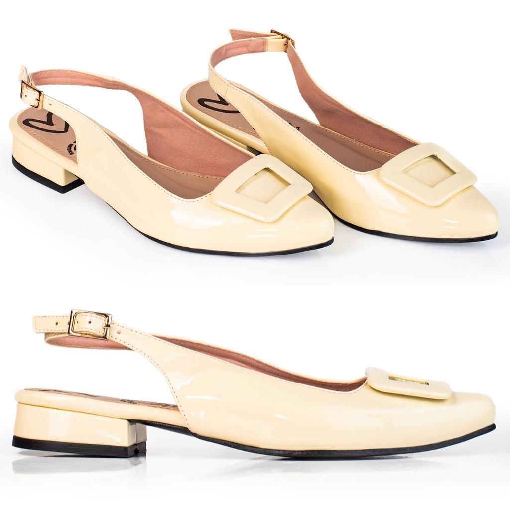 Tacón Cuadrado Bajo Charol® 2 cm